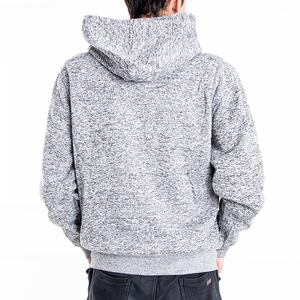 Light gray men's warm sweatshirt - Clothing