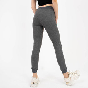 Light gray women's sweatpants - Clothing