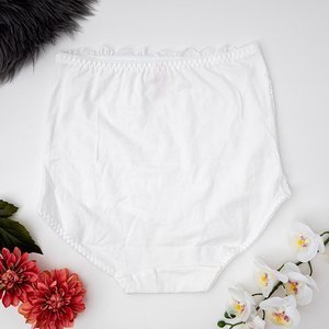 Lightly shaping lace women's panties in ecru color - Underwear