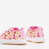 Maddy pink velcro sneakers for kids - Footwear