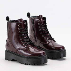Maroon lacquered boots Beretta - Footwear