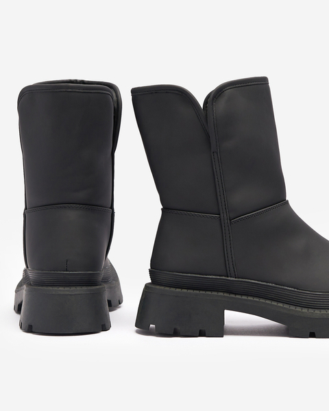 Matte insulated women's boots in black Whidos- Footwear