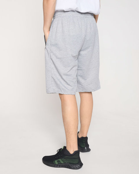 Men's Light Gray Sweat Shorts - Clothing