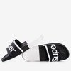 Men's black slippers with Super inscription - Footwear