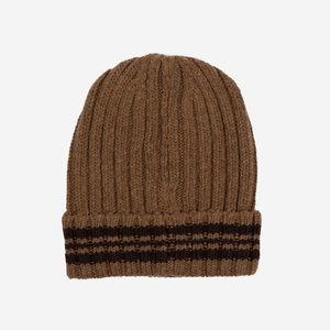 Men's brown wool-blend hat - Accessories