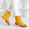 Mustard flip-flops with Semara shank - Footwear