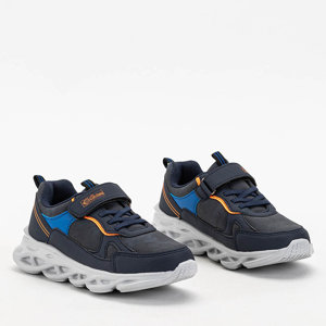 Navy blue boys 'sneakers Olafi - Footwear