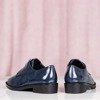 Navy blue low-heeled shoes Losientos - Footwear