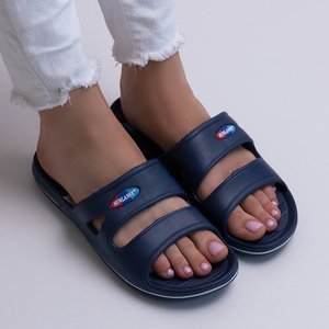 Navy blue women's rubber slippers Filori - Footwear
