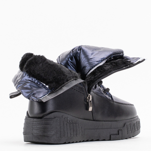 Navy blue women's snow boots Nakasha - Footwear