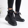 Nevesa Black Women's Lace-Up Snow Boots - Footwear