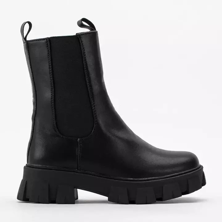 OUTLET Black Hoppy eco-leather boots - Footwear