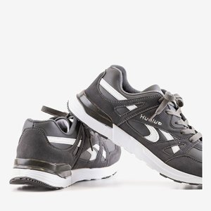 OUTLET Black and white men's sports shoes Hualo - footwear