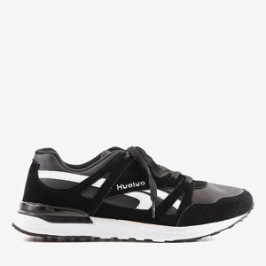 OUTLET Black and white men's sports shoes Hualo - footwear