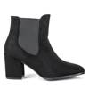 OUTLET Black boots on a higher post Klarisa - Footwear
