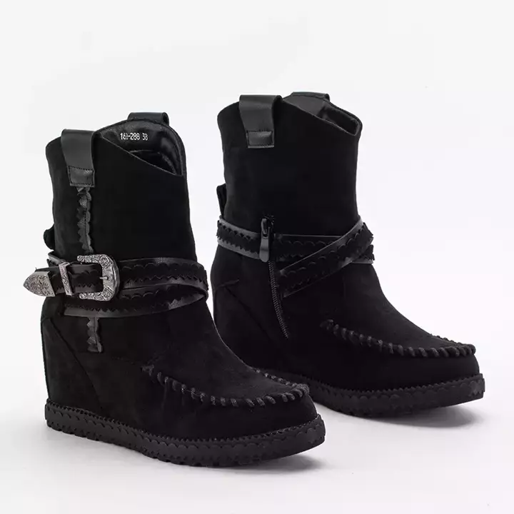 OUTLET Black boots with hidden anchor by Magnisio - Footwear