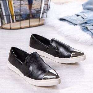 OUTLET Black slip - on Serditylia - Shoes
