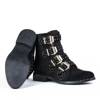 OUTLET Black, suede boots with Adelmira studs - Footwear