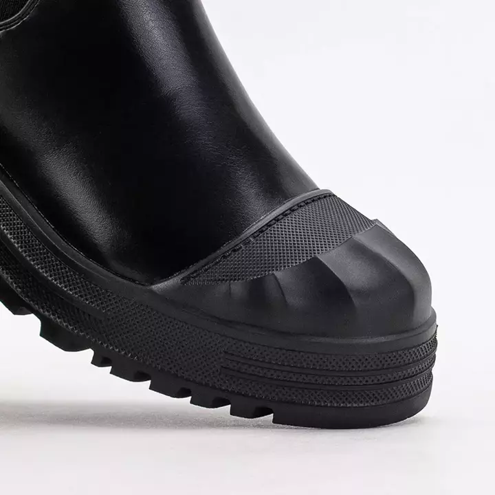 OUTLET Black women's high boots Norvis - Footwear
