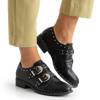 OUTLET Black women's shoes with Queen jets - Footwear