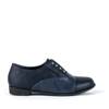 OUTLET Children's navy blue shoes with studs Herbe - Footwear