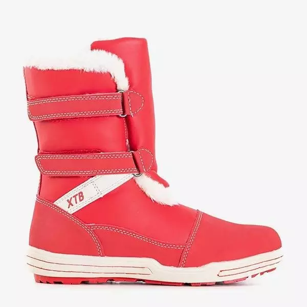 OUTLET Children's red snow boots Astoria - Footwear