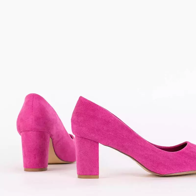 OUTLET Fuchsia pumps on the post of Valrica - Footwear