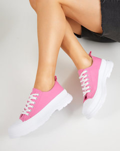 OUTLET Fuchsia women's sports sneakers Cresoma - Footwear