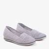 OUTLET Gray sneakers on a low wedge Faser - Shoes