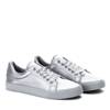 OUTLET Gray sneakers tied with a ribbon Natalienn - Footwear