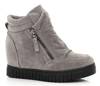 OUTLET Gray wedge sneakers - Shoes