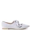 OUTLET Light gray ballerinas with a Julianna bow - Shoes