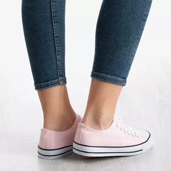 OUTLET Light pink women's sneakers Noenoes - Footwear