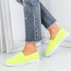 OUTLET Neonowo-yellow slip on Marion- Shoes