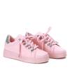 OUTLET Pink sneakers with glitter Rica - Footwear