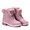OUTLET Pink warm hiking boots Catalina - Footwear