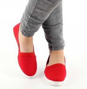OUTLET Red ballerinas on the wedge Biella - Shoes