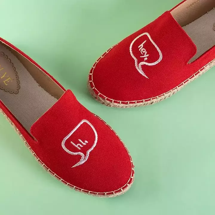 OUTLET Red women's Bahia espadrilles - Footwear