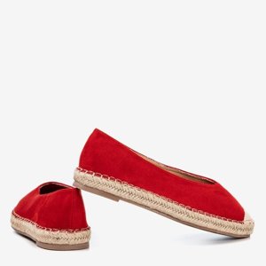 OUTLET Red women's espadrilles Lalina - Shoes
