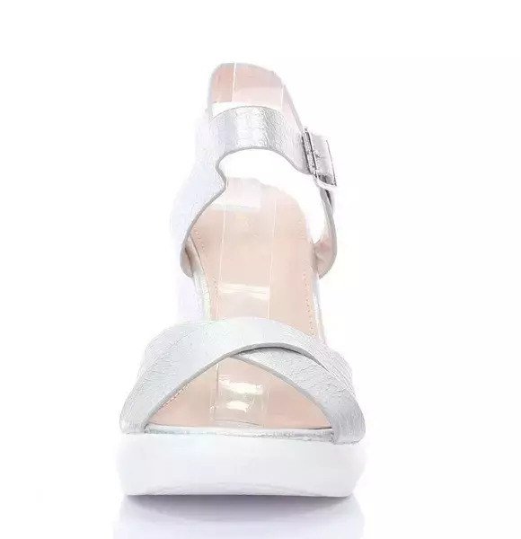 OUTLET Silver Bexley wedge sandals - Shoes