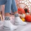 OUTLET White sports shoes on a wedge Mita - Shoes