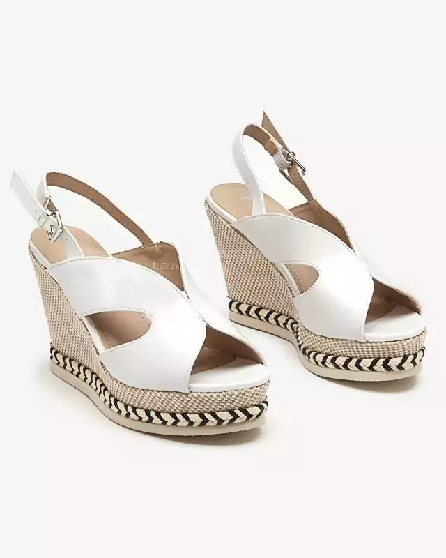OUTLET White women's Sapian high heel sandals - Footwear