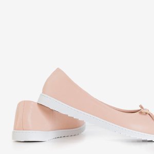 OUTLET Women's powder ballerinas with a bow Flonen - Shoes