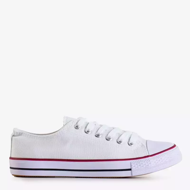 OUTLET Women's white and green sneakers Noenoes - Footwear