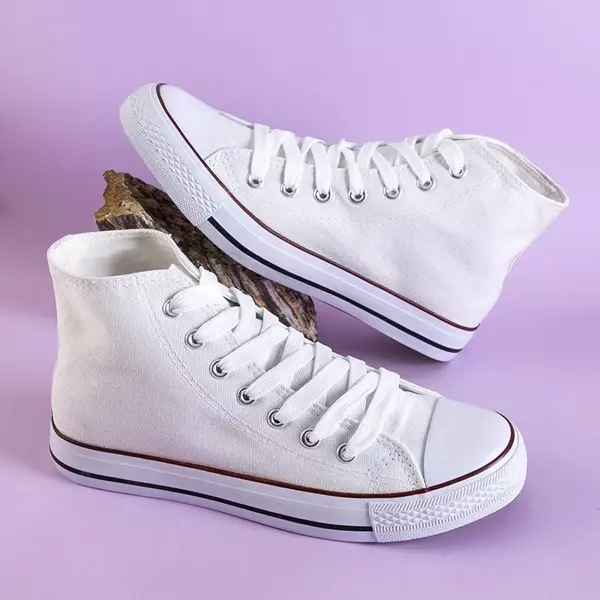 OUTLET Women's white high-top Skarllet sneakers - Footwear