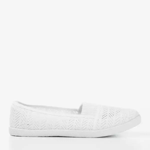 OUTLET Women's white openwork slip-on Ticolisa - Footwear