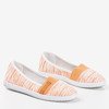 Orange slip - on sneakers with stripes Arimida - Footwear