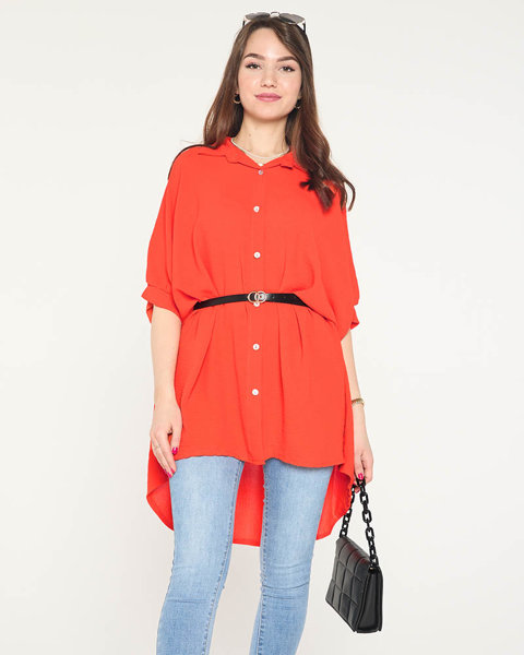 Orange women's tunic shirt - Clothing