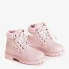 Pink children's lace-up trappers Asab - Footwear