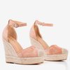 Pink espadrilles on a wedge Miguelita - Shoes